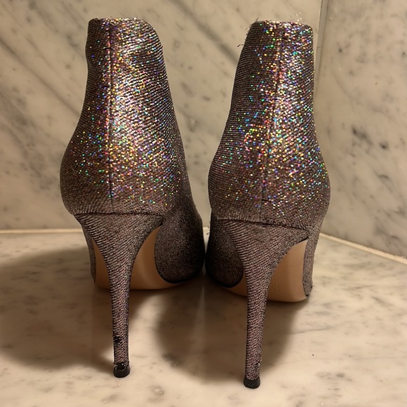 Gianvitto Rossi Metallic & Purple Glitter Accents Boots in Size 38 1/2 - Picture 3 of 8